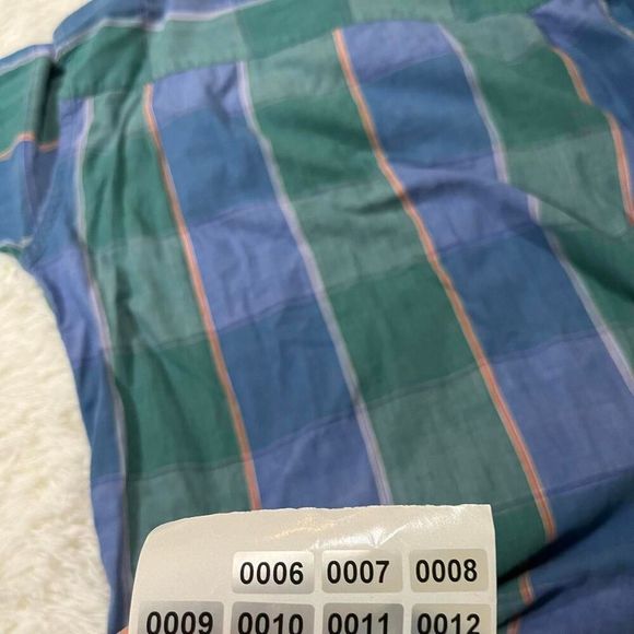 Colours by Alexander Julian blue and green plaid button-up shirt Size L‎ - Picture 8 of 8
